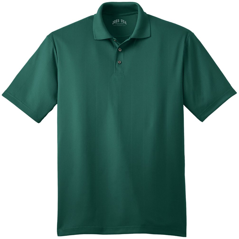 Performance Fine Jacquard Polo Glen Green X - Small Polos/Knits