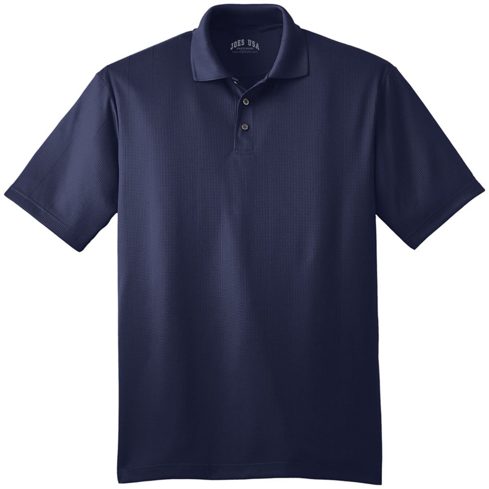 Performance Fine Jacquard Polo True Navy X - Small Polos/Knits