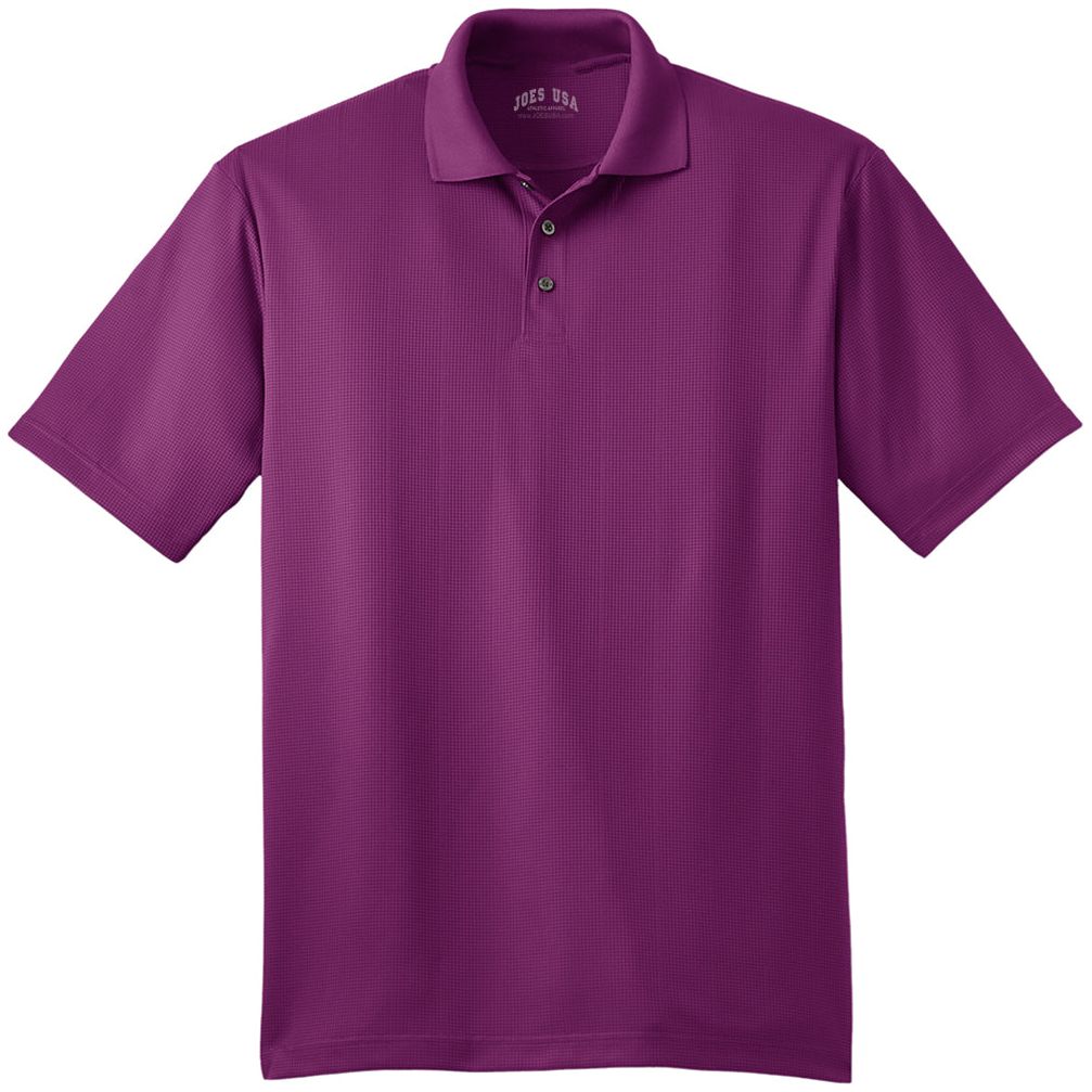 Performance Fine Jacquard Polo Violet Purple X - Small Polos/Knits