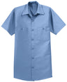 Men's Long Size, Short Sleeve Industrial Work Shirt
