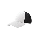 Pique Mesh Cap Large/X - Large White/Black Hats