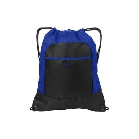 Pocket Cinch Pack Hyper Blue/ Black Drawstring Bags