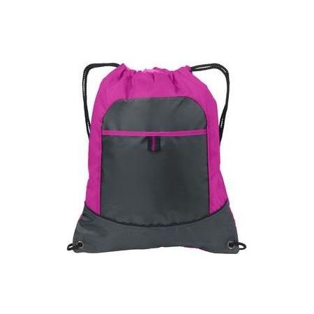 Pocket Cinch Pack Lime/ Deep Smoke Drawstring Bags