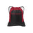 Pocket Cinch Pack True Red/ Black Drawstring Bags