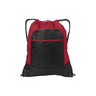 Pocket Cinch Pack True Red/ Black Drawstring Bags