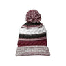 Pom Pom Team Beanie Maroon/Black/White Beanies