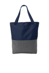 Port Authority ® Access Convertible Tote. BG418 - Port Authority BG418 Heather Grey/ River Blue Navy OSFA Tote Bags