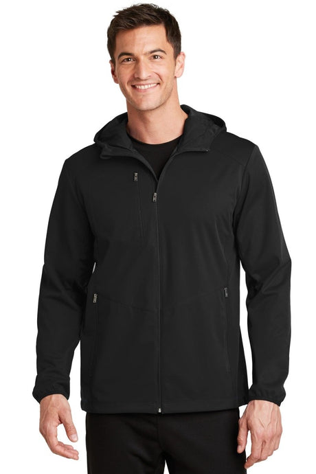 Port Authority ® Active Hooded Soft Shell Jacket. J719 - Port Authority J719 Deep Black XS Soft Shell Jackets