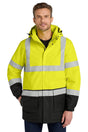 Port Authority ® ANSI 107 Class 3 Safety Heavyweight Parka. J799S - Port Authority J799S Safety Yellow/ Black/ Reflective XS Insulated Jackets