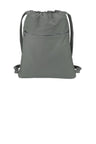 Port Authority ® Beach Wash ® Cinch Pack. BG621 - Port Authority BG621 Pewter OSFA Drawstring Bags