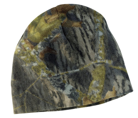 Port Authority ® Camouflage Fleece Beanie. C901 - Port Authority C901 Mossy Oak New Break - Up OSFA Beanies