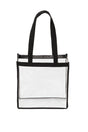 Port Authority ® Clear Stadium Tote BG430 - Port Authority BG430 Clear/ Black OSFA Tote Bags