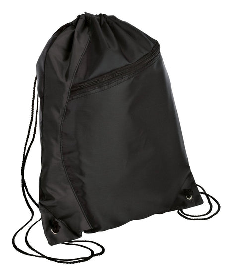 Port Authority ® - Colorblock Cinch Pack. BG80 - Port Authority BG80 Black/ Black OSFA Drawstring Bags