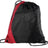 Port Authority ® - Colorblock Cinch Pack. BG80 - Port Authority BG80 Red/ Black OSFA Drawstring Bags