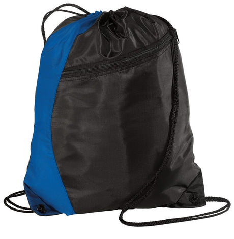 Port Authority ® - Colorblock Cinch Pack. BG80 - Port Authority BG80 Royal/ Black OSFA Drawstring Bags