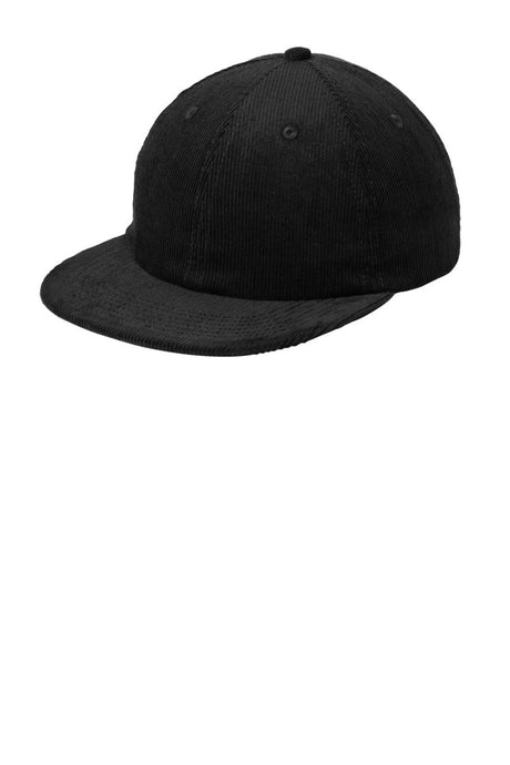 Port Authority ® Corduroy Cap C972 - Port Authority C972 Deep Black OSFA Hats