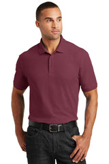 Port Authority ® Core Classic Pique Polo. K100 - Port Authority K100 Burgundy XS Polos/Knits