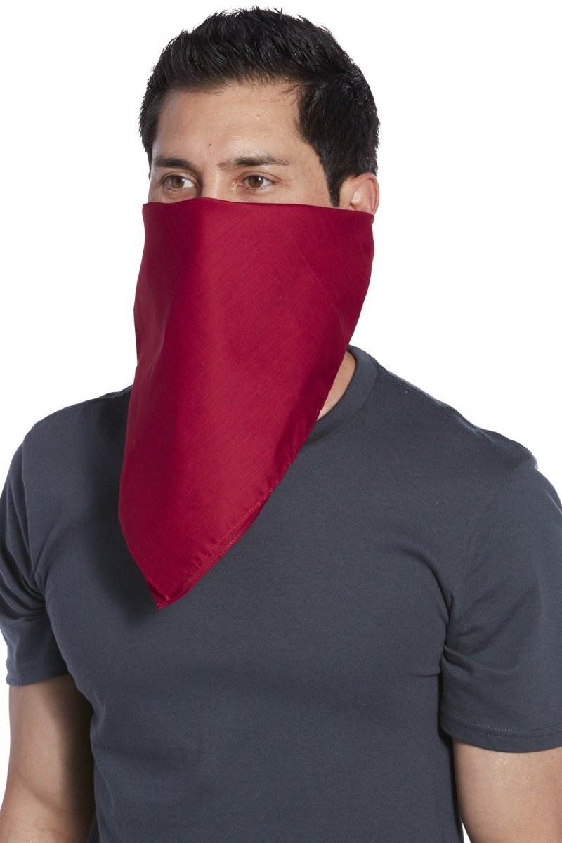 Port Authority ® Cotton Bandana C960 - Port Authority C960 Red OSFA Accessories