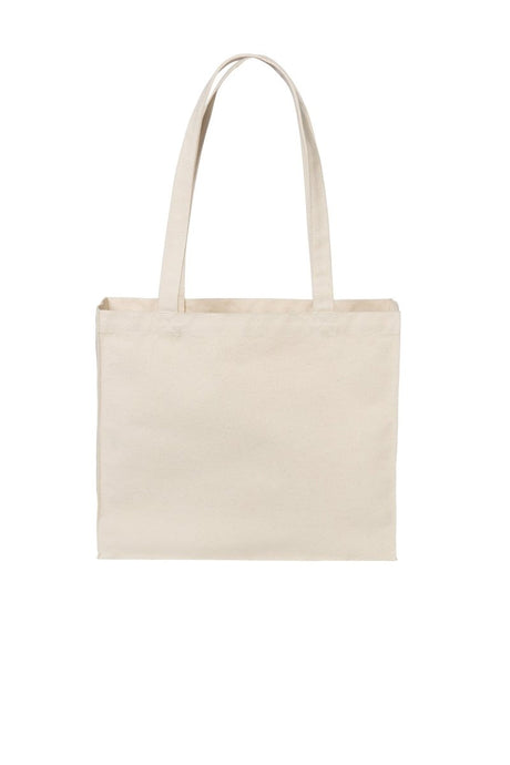 Port Authority ® Cotton Canvas Shopper Tote BG428 - Port Authority BG428 Natural OSFA Tote Bags