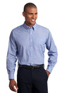 Port Authority ® Crosshatch Easy Care Shirt. S640 - Port Authority S640 Chambray Blue XS Hats