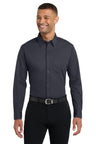 Port Authority ® Dimension Knit Dress Shirt. K570 - Port Authority K570 Battleship Grey XS Polos/Knits