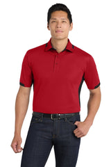 Port Authority ® Dry Zone ® Colorblock Ottoman Polo. K524 - Port Authority K524 Engine Red/ Black XS Polos/Knits