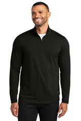 Port Authority ® Dry Zone ® UV Micro - Mesh 1/4 - Zip K112 - Port Authority K112 Deep Black XS Sweatshirts/Fleece