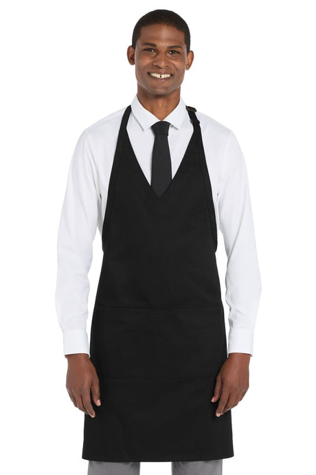 Port Authority ® Easy Care Tuxedo Apron with Stain Release. A704 - Port Authority A704 Black OSFA Aprons