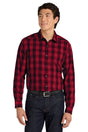 Port Authority ® Everyday Plaid Shirt. W670 - Port Authority W670 Rich Red XS Woven Shirts