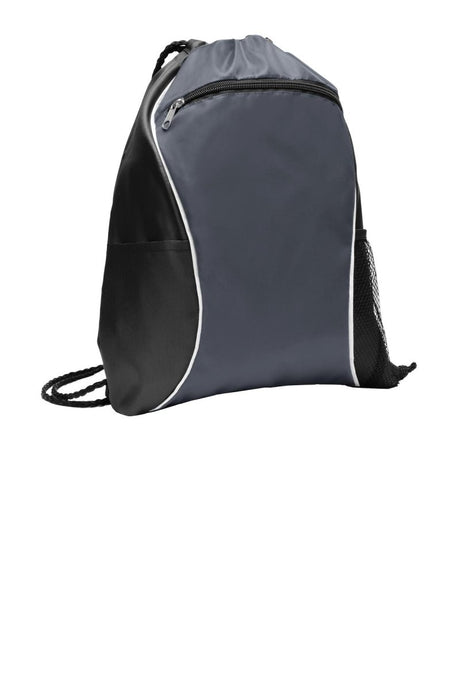Port Authority ® Fast Break Cinch Pack. BG613 - Port Authority BG613 Deep Smoke OSFA Drawstring Bags