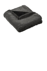 Port Authority ® Faux Fur Blanket. BP45 - Port Authority BP45 Shadow Grey/ Deep Black OSFA Accessories