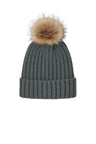 Port Authority ® Faux Fur Pom Beanie C990 - Port Authority C990 Storm Grey OSFA Beanies
