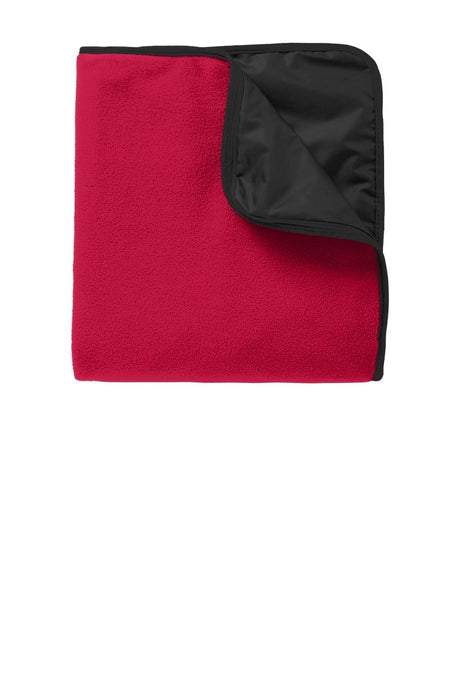 Port Authority ® Fleece & Poly Travel Blanket. TB850 - Port Authority TB850 Rich Red/ Black OSFA Accessories