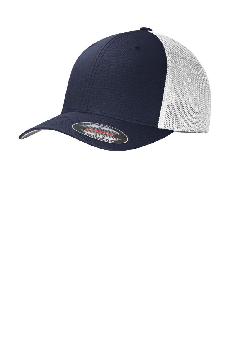 Port Authority ® Flexfit ® Mesh Back Cap. C812 - Port Authority C812 True Navy/ White L/XL Caps