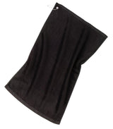 Port Authority ® Grommeted Golf Towel. TW51 - Port Authority TW51 Black OSFA Classic Towels