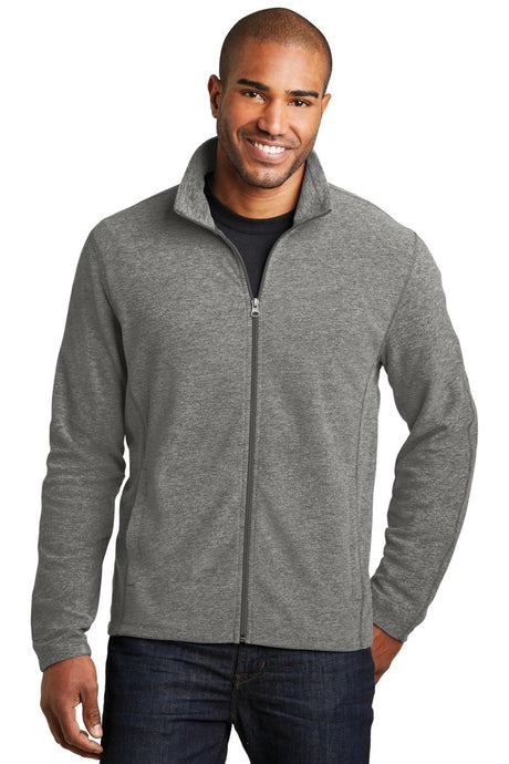 Port Authority ® Heather Microfleece Full - Zip Jacket. F235 - Port Authority F235 Pearl Grey Heather XS Jackets