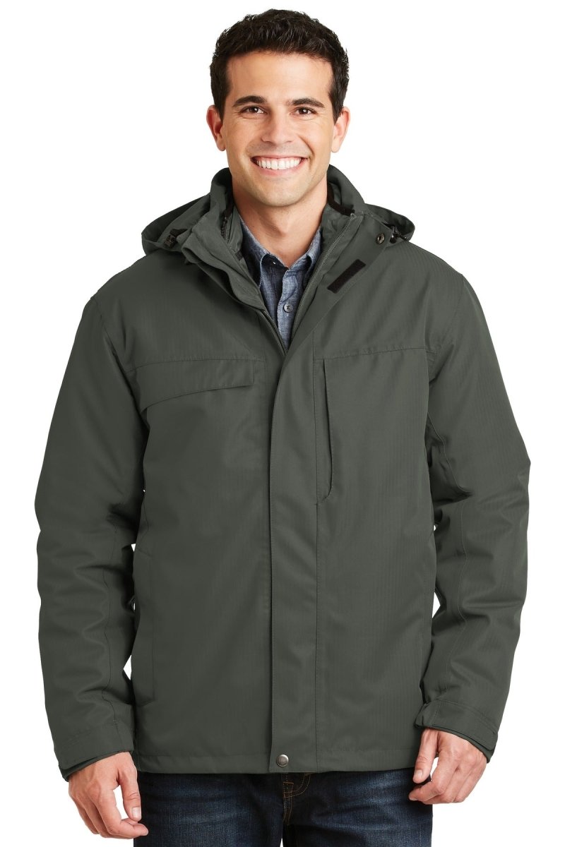 Port Authority ® Herringbone 3 - in - 1 Parka. J302 - Port Authority J302 Spruce Green XS Insulated Jackets