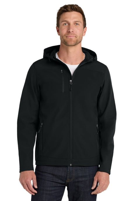 Port Authority ® Hooded Core Soft Shell Jacket. J335 - Port Authority J335 Black XS Soft Shell Jackets