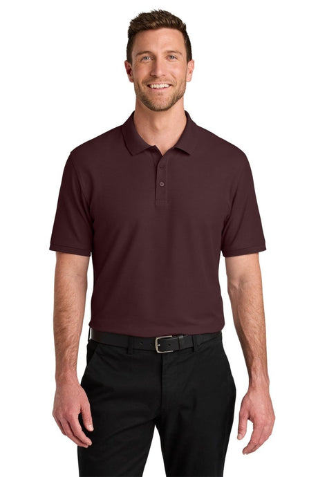 Port Authority K200 Wearever Signature Pique Polo Maroon XS Polos/Knits