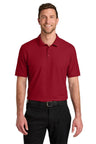 Port Authority K200 Wearever Signature Pique Polo Rich Red XS Polos/Knits