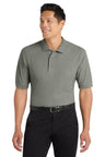 Port Authority K500 Silk Touch Polo – 65/35 Poly Cotton Pique Knit Cool Grey XS Polos/Knits