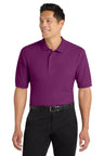 Port Authority K500 Silk Touch Polo – 65/35 Poly Cotton Pique Knit Deep Berry XS Polos/Knits