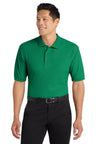 Port Authority K500 Silk Touch Polo – 65/35 Poly Cotton Pique Knit Kelly Green XS Polos/Knits