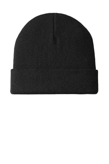 Port Authority ® Knit Cuff Beanie C939 - Port Authority C939 Black OSFA Beanies