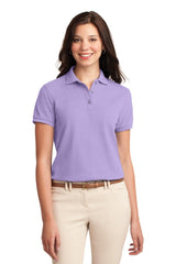 Port Authority L500 Women's Silk Touch Polo – Wholesale Pique Polo Shirts Bright Lavender XS Polos/Knits