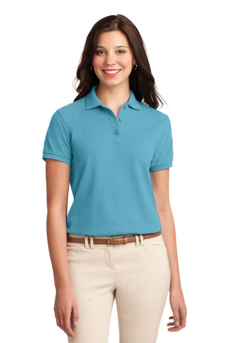 Port Authority L500 Women's Silk Touch Polo – Wholesale Pique Polo Shirts Maui Blue XS Polos/Knits