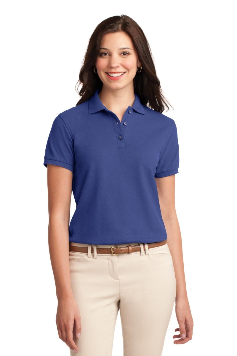 Port Authority L500 Women's Silk Touch Polo – Wholesale Pique Polo Shirts Mediterranean Blue XS Polos/Knits