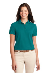 Port Authority L500 Women's Silk Touch Polo – Wholesale Pique Polo Shirts Steel Grey XS Polos/Knits