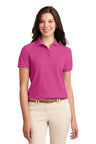 Port Authority L500 Women's Silk Touch Polo – Wholesale Pique Polo Shirts Steel Grey XS Polos/Knits
