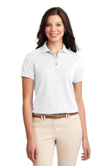 Port Authority L500 Women's Silk Touch Polo – Wholesale Pique Polo Shirts Steel Grey XS Polos/Knits